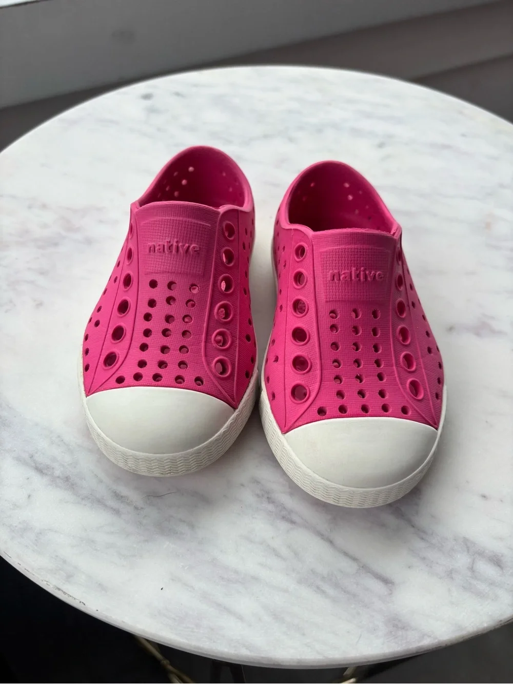 Native Jefferson Kids' Slip-On Shoes Size 5 C5 Hollywood Pink